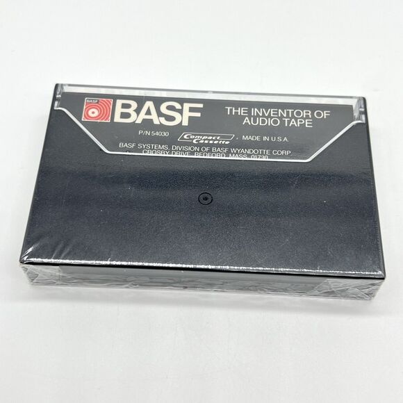BASF 90 Performance Series BLANK Cassette Tape (Lot of 2) Vintage NEW Sealed USA - Picture 6 of 6